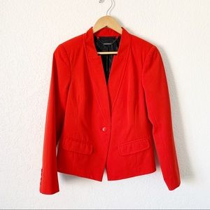 Trina Turk Red Single Button size 10 Blazer